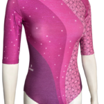 fato ginástica rosa frente